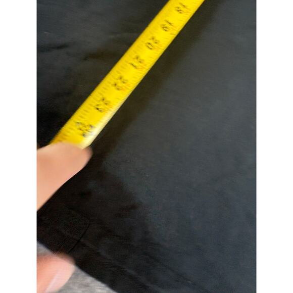 Vintage Blank Pocket T-Shirt Mens 2XL Black Streetwear Minimalist Selvedge - Picture 6 of 6